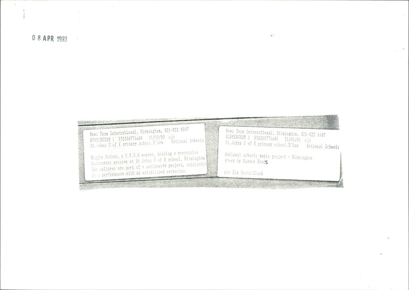 1993 DIANNA LINDS MUSIC NATIONAL INTERNATIONAL - Vintage Photograph