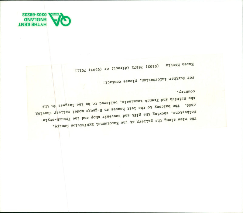 KAREN MARTIN HYTHE KENT FRENCH BRITISH ENGLAND STYLE MODEL - Vintage Photograph