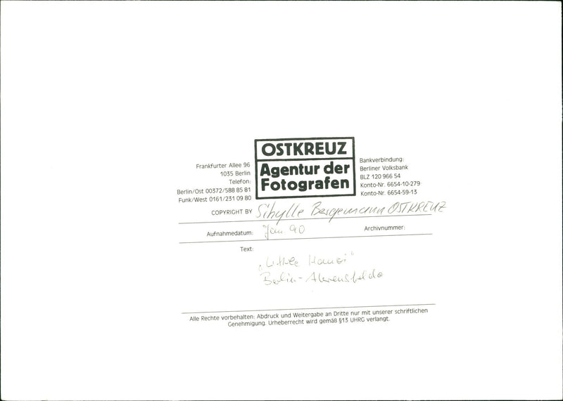 DRITTE NUR MIT UNSERER SCHRIFTLICHEN ABDRUCK UND WEITERGABE ALENEUSBELDE - Vintage Photograph