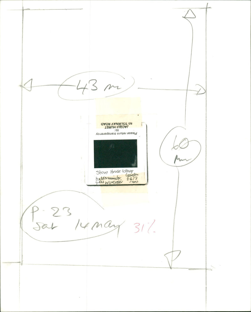 Stone House Cottage Garden - Vintage Photograph