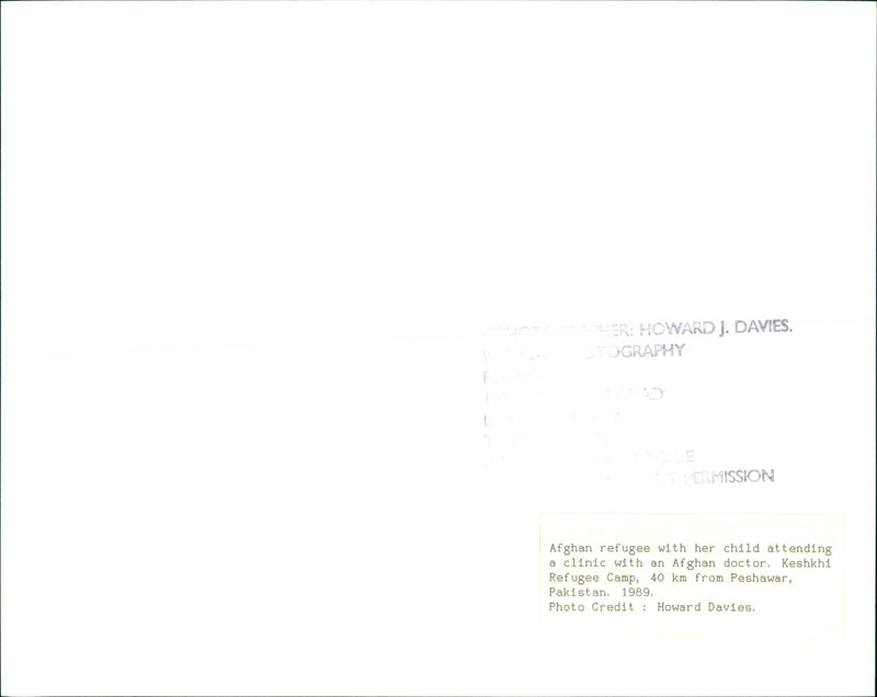 1989 HOWARD DAVIES GRAPHY - Vintage Photograph