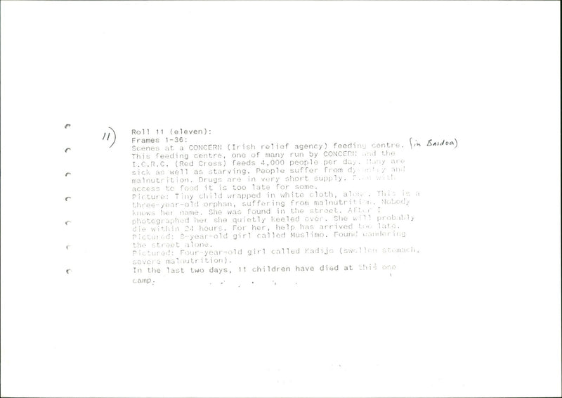 IIN BARDOA MUSLIMO KADIJO WELL CONCERT PHOTOGRAPHED DIED WHITE - Vintage Photograph