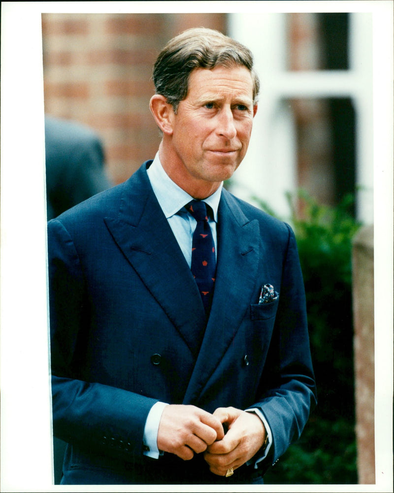 PRINCE CHARLES TES PEOPLC WALES - Vintage Photograph