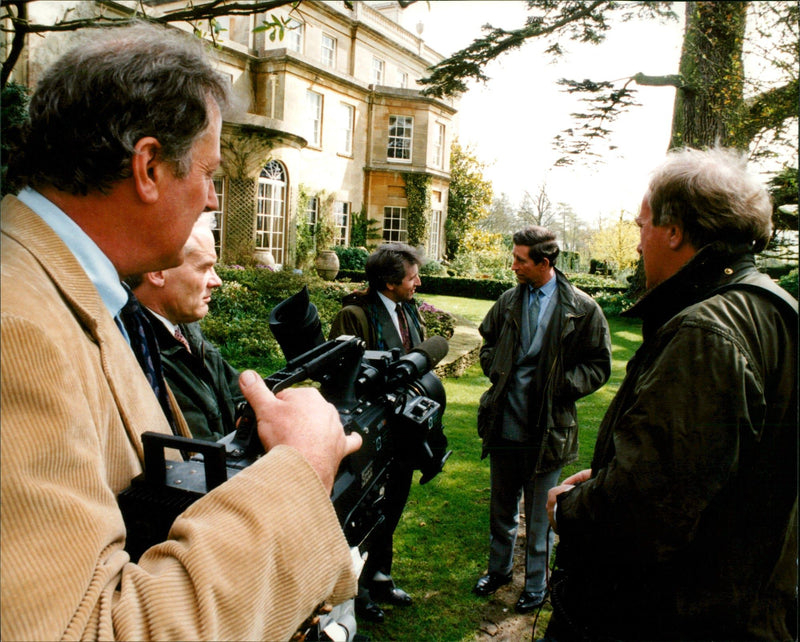 1994 CHRISTOPHER MARTIN JONATHAN DIMBLEBY PRINCE CHARLES - Vintage Photograph