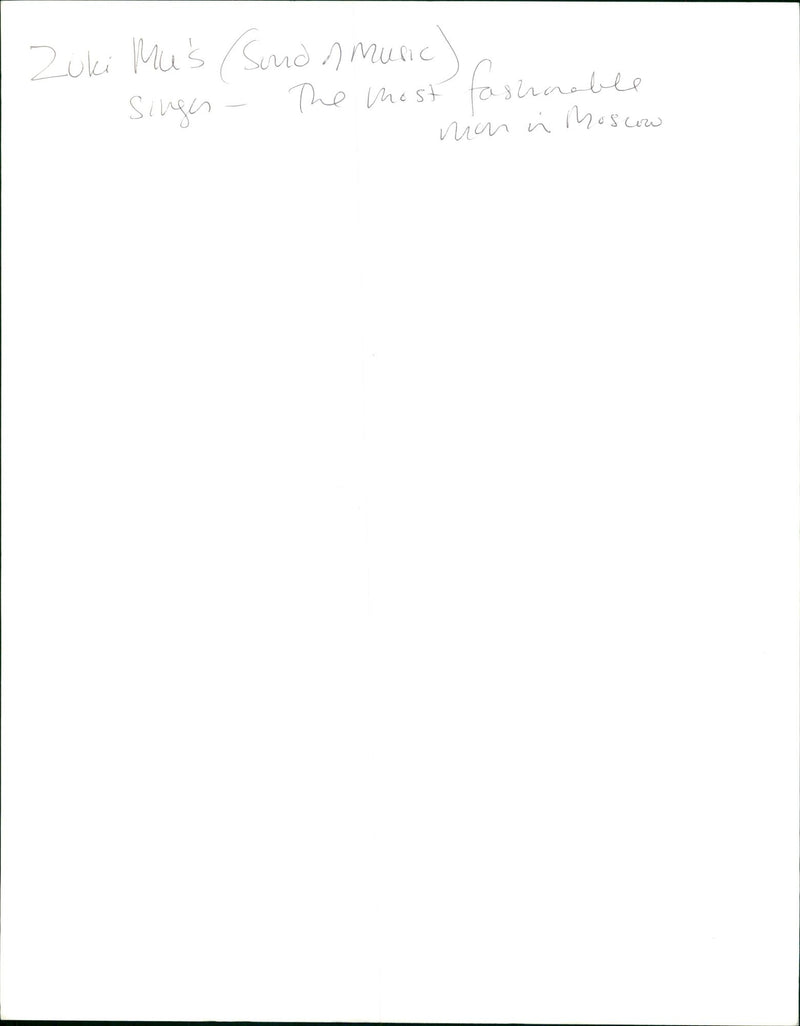 SONDNMUSIC SINGEN - Vintage Photograph