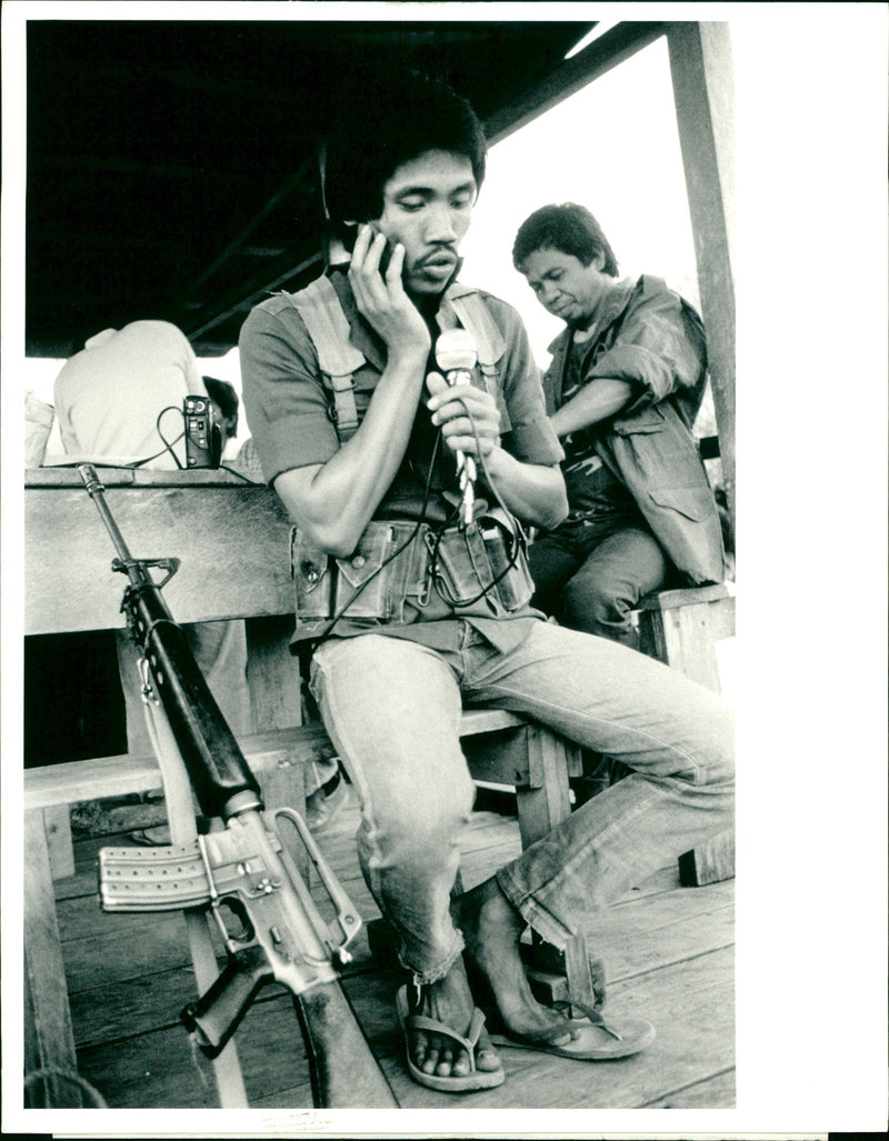 HADJI MURAD MUSLIMIN SEMA MUJAHEDDAIN NUR MISUARI JOSE DURAN MNLF - Vintage Photograph