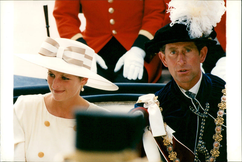 Diana, Princess of Wales and Prince Charles - Vintage Photograph