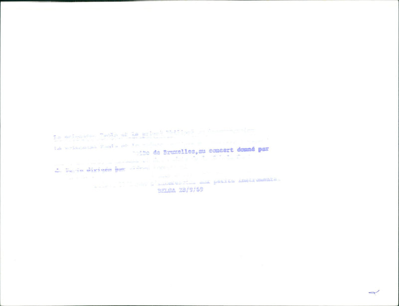 PRINCESSE PROCA DIVERS PAS BRUXELLES DOONT CONCERT - Vintage Photograph