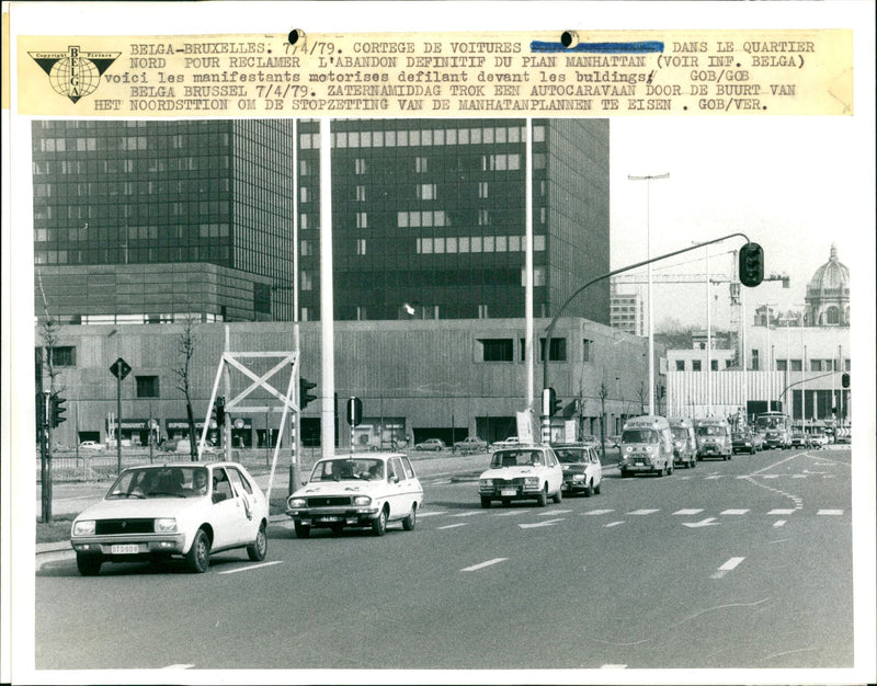 Protesting drivers - Vintage Photograph