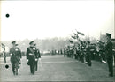 General Sir Desmond Fitzpatrick retires - Vintage Photograph