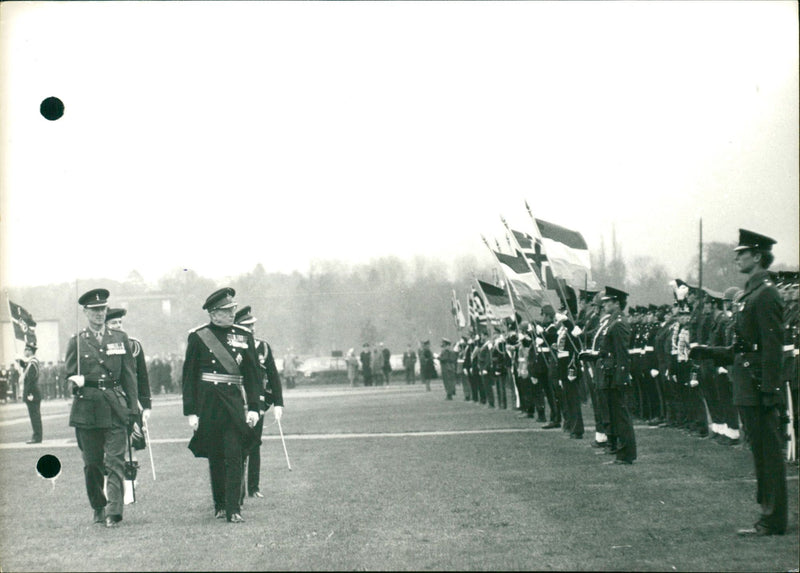 General Sir Desmond Fitzpatrick retires - Vintage Photograph