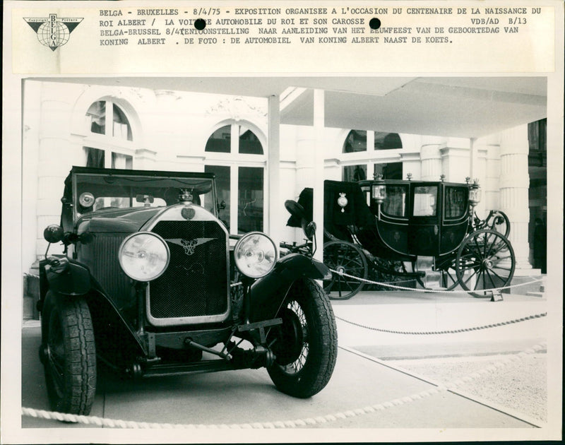 King Albert's car - Vintage Photograph