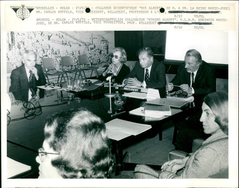 FABIOLA CONCERT ALBERT PRESIDENT MARIE - Vintage Photograph