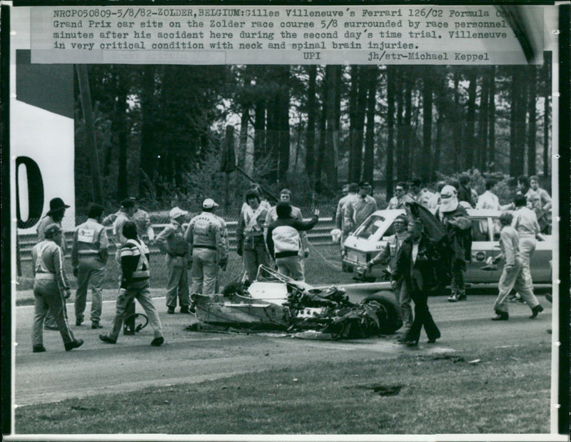 HOLDER APRES USAGE GLAUK BACK VOYER STURES SECOND FERRARI MICHAEL BELGIUM - Vintage Photograph