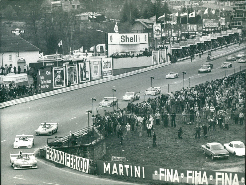 Jean-Pierre Jarier, Jacky Ickx, Derek Bell and Mike Hailwood - Vintage Photograph