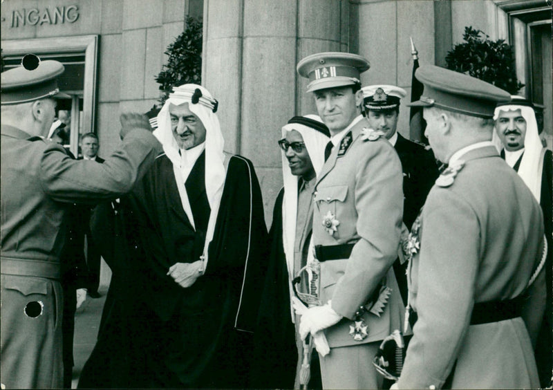 Arrival of the King of Saudi Arabia - Vintage Photograph