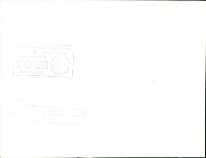 BRUCE BRUXELLES BELG COPYRIGE MODELA SCIENCE TEL - Vintage Photograph