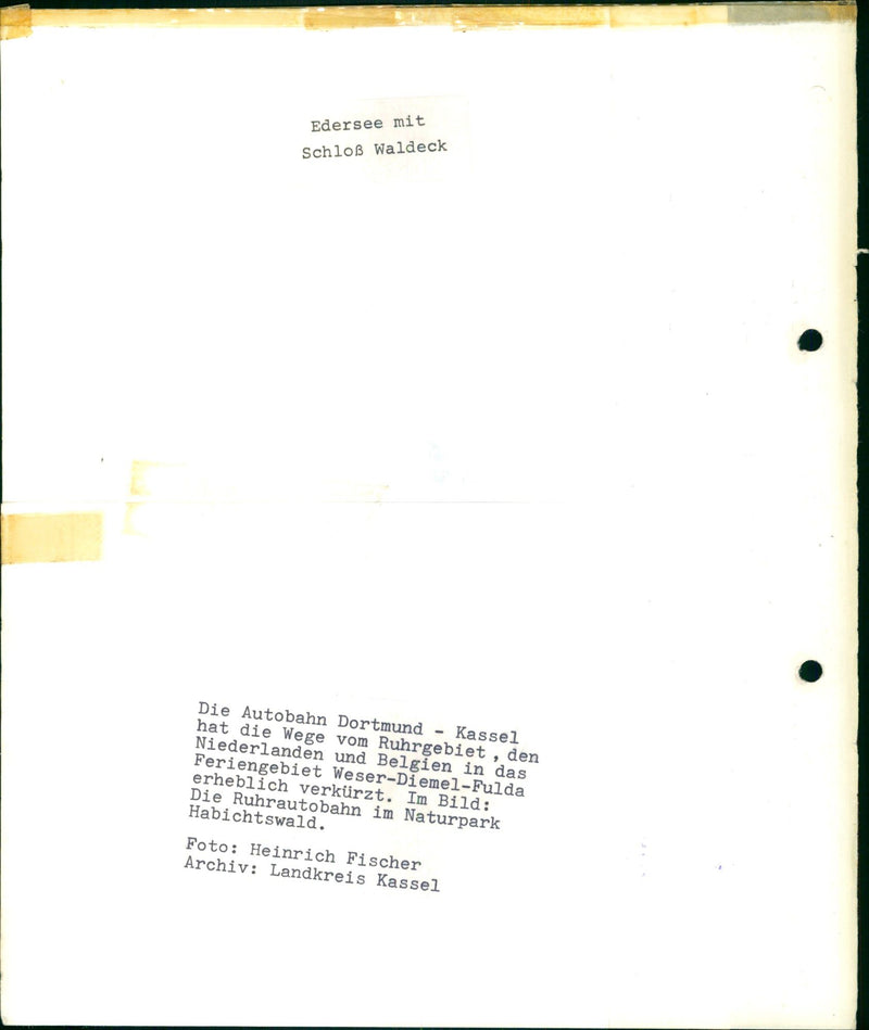 1976 NETHERLANDS COUNTY PARK RUHR WESER AREA WALDECK NATURE PAT - Vintage Photograph