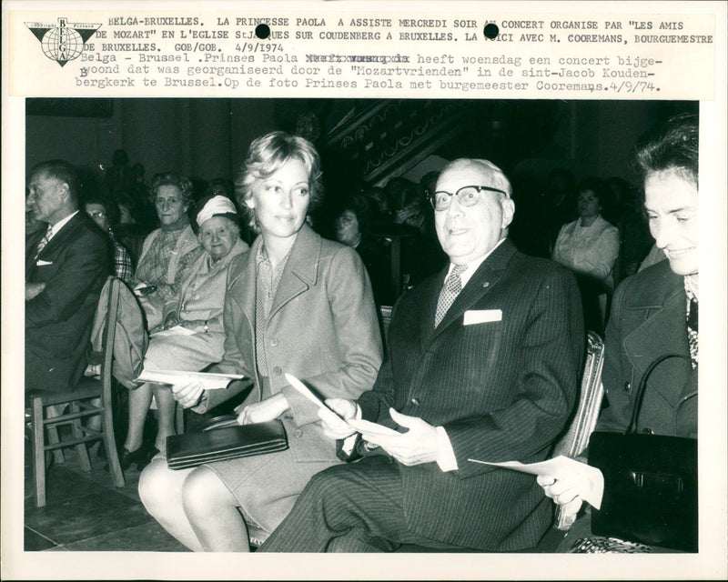 1974 SEPTEMBRE CONCERT PAOLA - Vintage Photograph