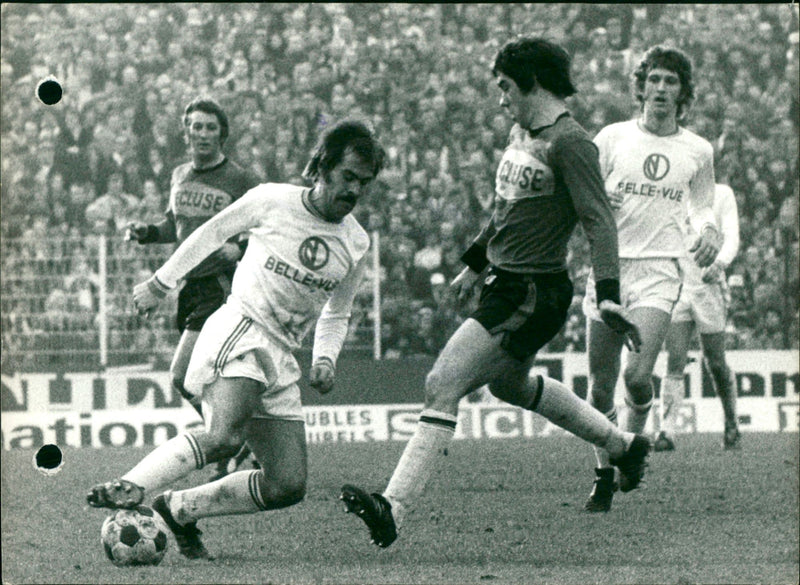 Football: Racing White Daring Molenbeek - Anderlecht. - Vintage Photograph