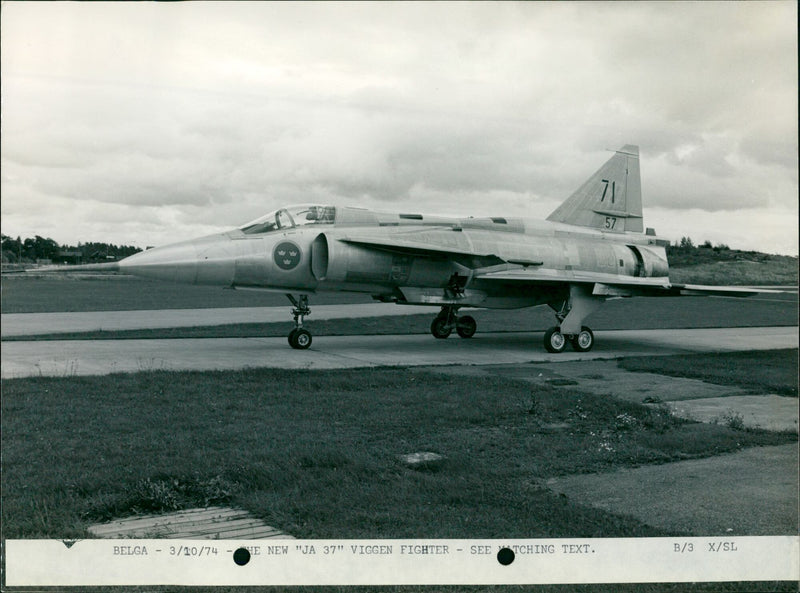 Viggen Fighter jet - Vintage Photograph