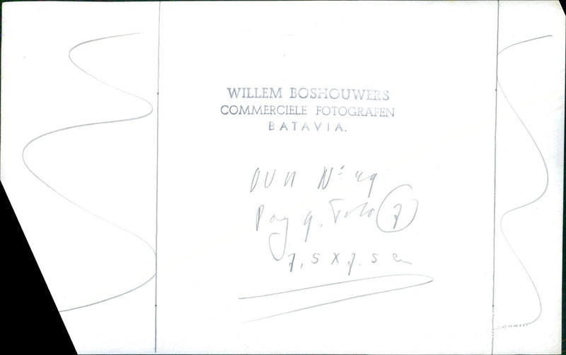 JUST OUN WILLEM BOSHOWERS BATAVIA NUQ COMMERCIAL MODEL - Vintage Photograph