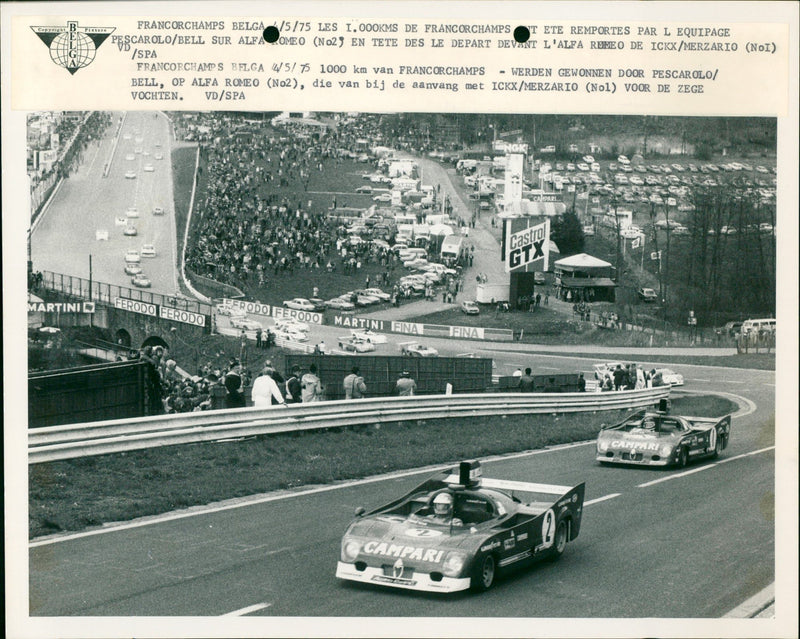 LOUVIERE BOTBALL BOOM CTOIRE JEUDI ADDRESS MIDI ALFA ROMEO - Vintage Photograph