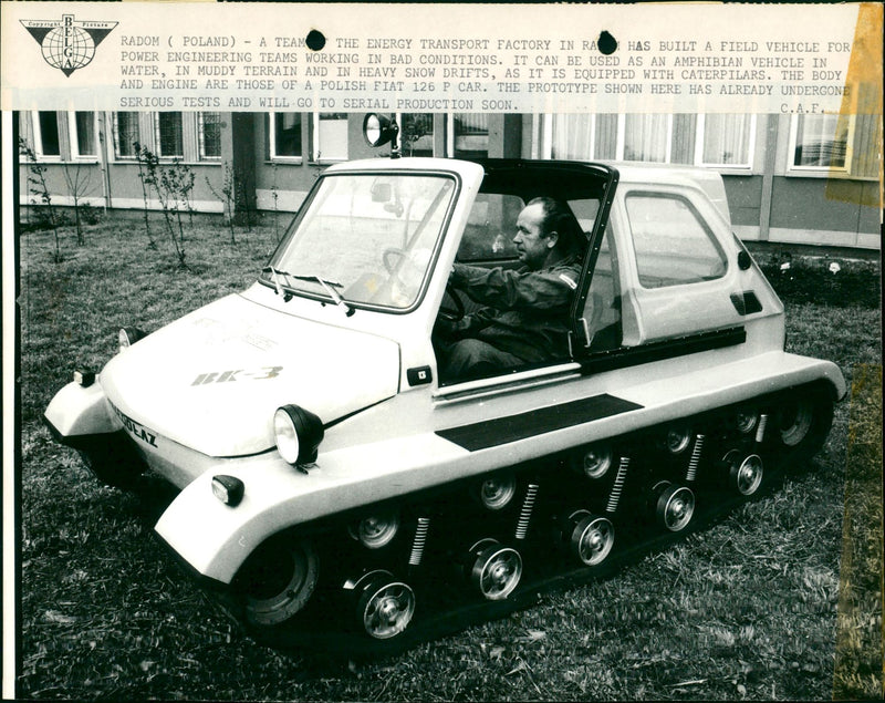 ITS FIAT DEVICE FOR TERRAIN EQUIPPED PROTOTYPE PIENTE CONDITIONS AMPH BUILT - Vintage Photograph