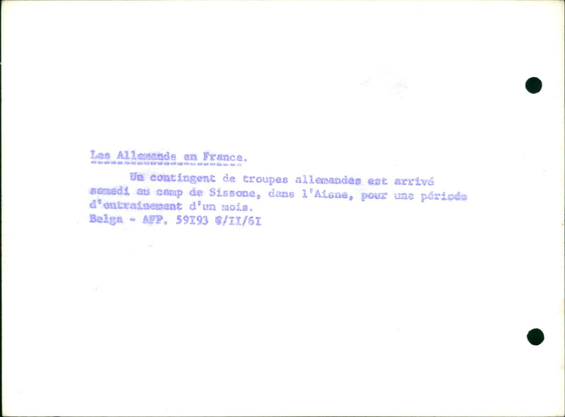 The German in France - Vintage Photograph