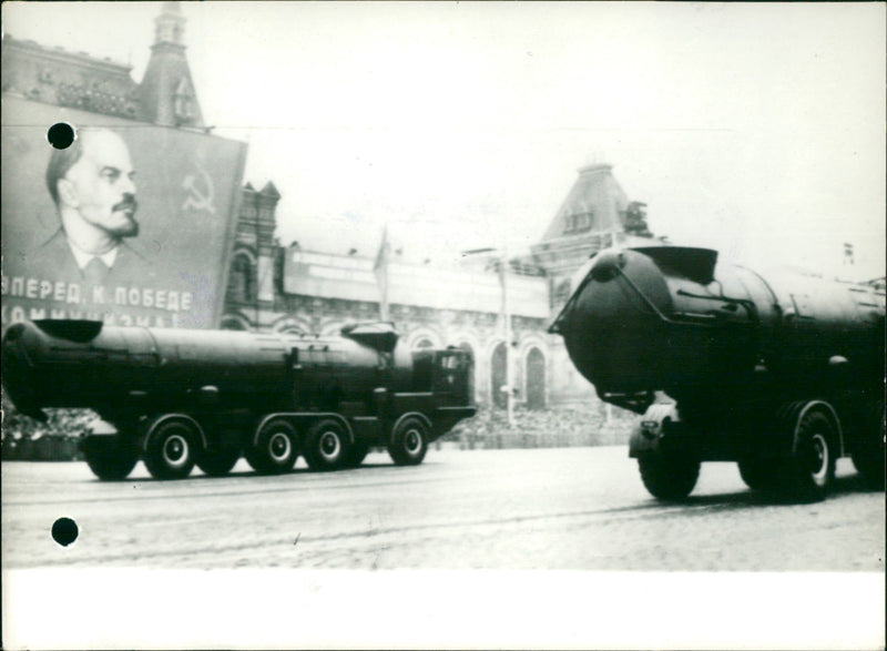 Big parade in Moscow - Vintage Photograph