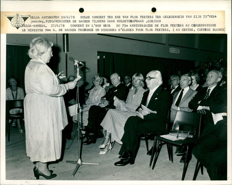 1978 JUIN CONCERT - Vintage Photograph