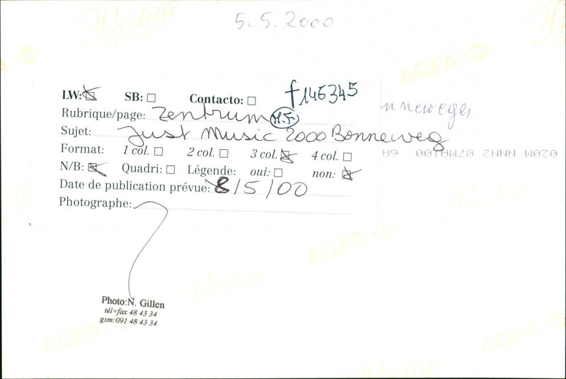 GRAND DUCHE LUXEMBOURG MINISTERE FINANCES CONCERNING DRAFT ESTATES REV MUSIC - Vintage Photograph