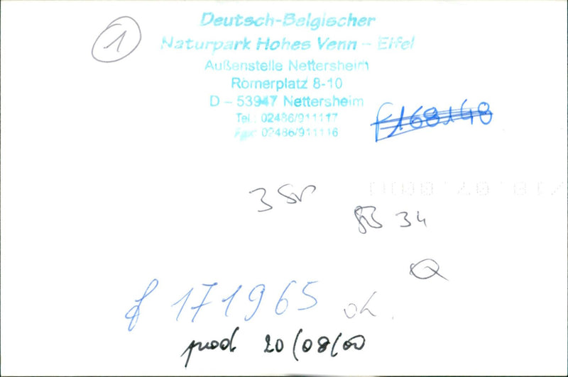 GERMAN BELGIAN NATURE PARK HOHES VENN ELFEL AUENSTELLE NETTERSHEIR ROMERPLA - Vintage Photograph