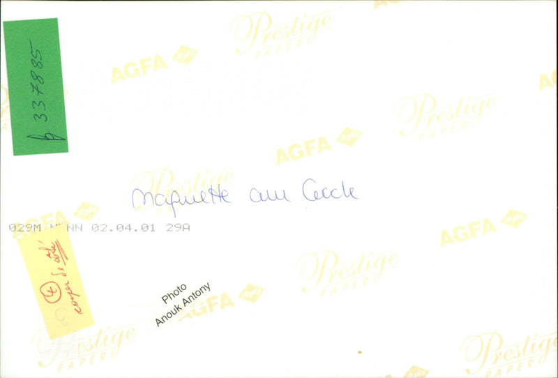 LUXAIR TOPOHOS AGER ANOUK CIRCLE GODINE PREDAM SAFA MODEL ANTONY - Vintage Photograph