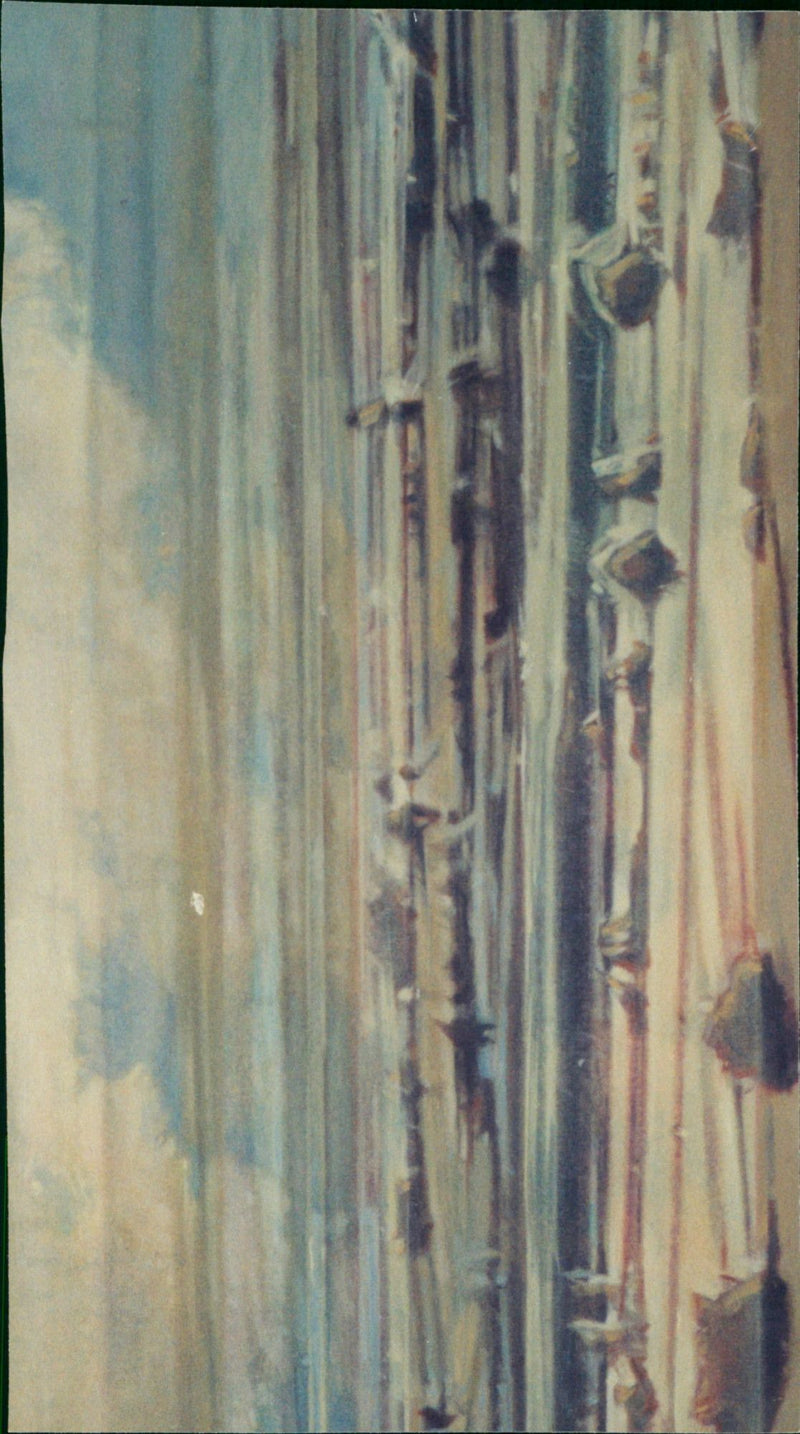 WHEN IANDSCHAFT UNFOLDS ITS POETRY BETWEEN EARTH AND CLOUDS HEIKE NEGEN - Vintage Photograph