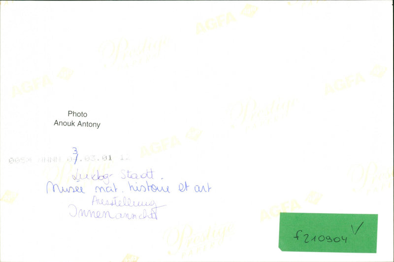ANOUK ANTONY LUCBOR NUSEE MATTE HISTORY AND AUT EXHIBITION INTER - Vintage Photograph