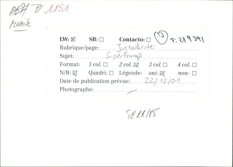 HEADING YES PAGE COLLAR CONTACT QUADRI PLANNED MUSIK JUGE FAMILY MUSIC JOHN - Vintage Photograph