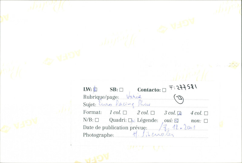 1995 HEADING VANIA YES PAGE COL CONTACT QUADRI LEGEND CARS MODEL RACING WALES - Vintage Photograph