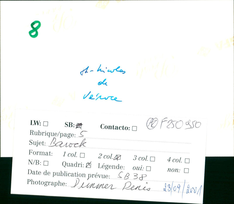 HEADING DENIS YES PAGE HICLES COL VERACE QUADRI PLANNED DUNUE - Vintage Photograph