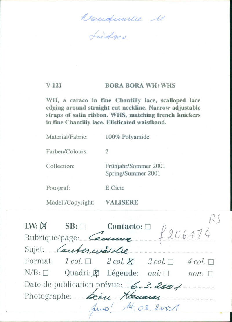 ECICIC MODELL ADJUSTABLE WAISTBAND SUMMER EDGING ELECTED COLLECTION FRENCH - Vintage Photograph