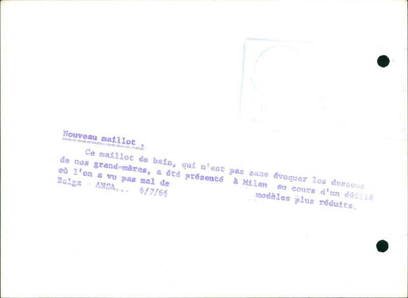 REDUCED MOTHERS ANSA SEEN UNDERSIDES PRESENT MILAN MODELS WITHOUT BAL GRAND - Vintage Photograph