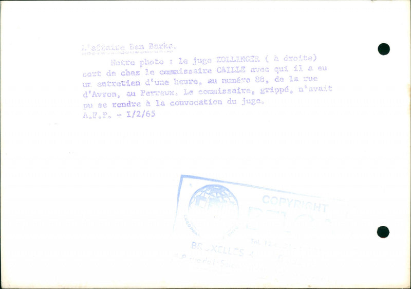 MODEL OUR BRUSSELS BAG JUDGE HOUR INTERVIEW COMMISSIONER AVCON SOLE SUE - Vintage Photograph