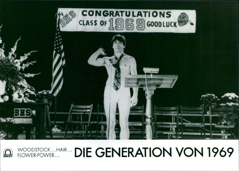 CONGRATULATIONS BHS CLASS OF GOOD LUCK BES : WOODSTOCK ... HAIR ... FLOWER - Vintage Photograph