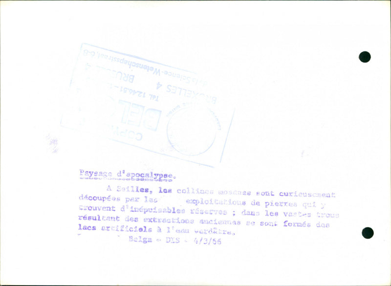 1997 ZESULT DIS STONES ARTIFICIAL SETLLES LANDSCAPE APOCALYPSE ARE RESERVES SHE - Vintage Photograph