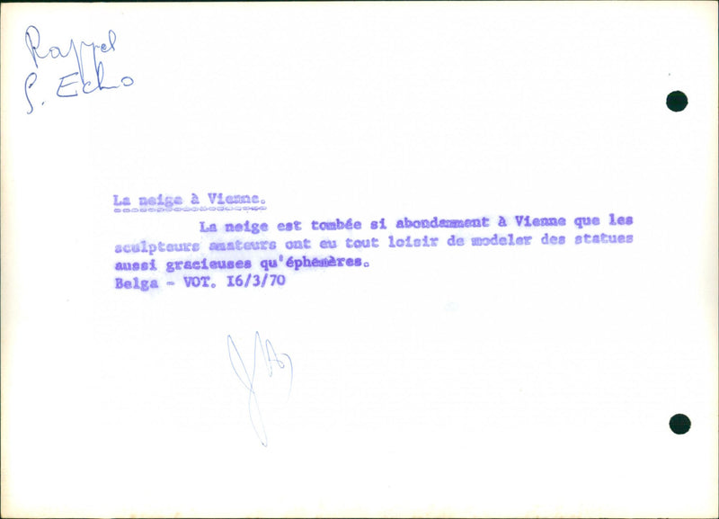 1970 THAT ECHO FELL MODEL DODDG STATUES ABUNDANTLY VOT EPHEMERAL GRACEFUL - Vintage Photograph