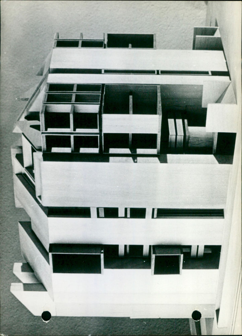 1970 STOCKHOLM MODEL BACA CHICOSECREQUE DOU OUR EMBASSY GERE PASAT VERRE BETON - Vintage Photograph