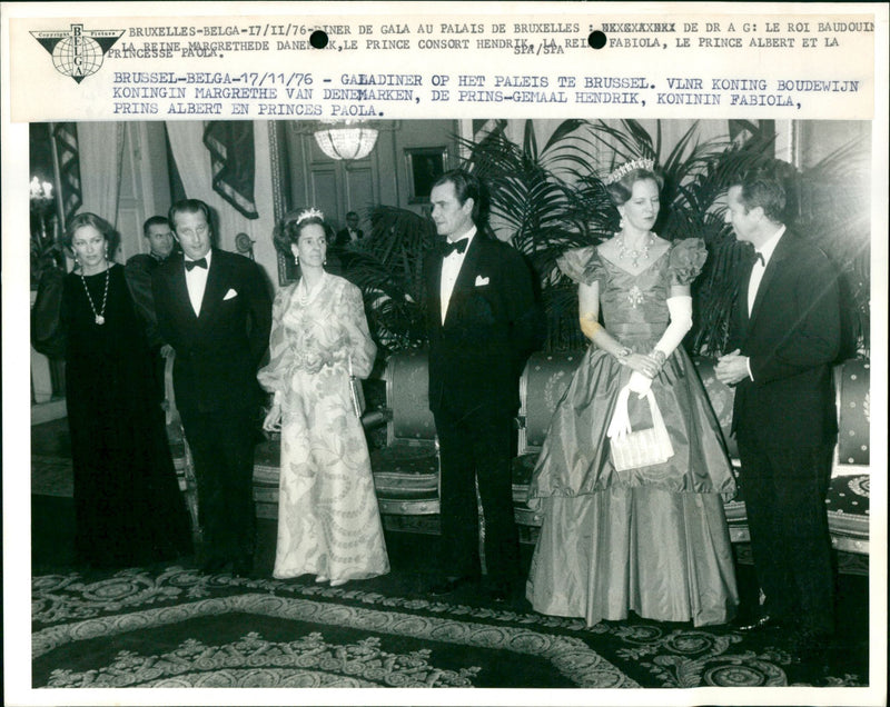 PAOLA PRINCE ALBERT BAUDOUIN FABIOLA - Vintage Photograph