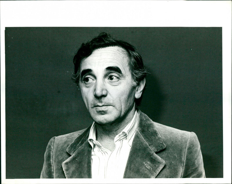 CHARLES AZNAVOUR - Vintage Photograph