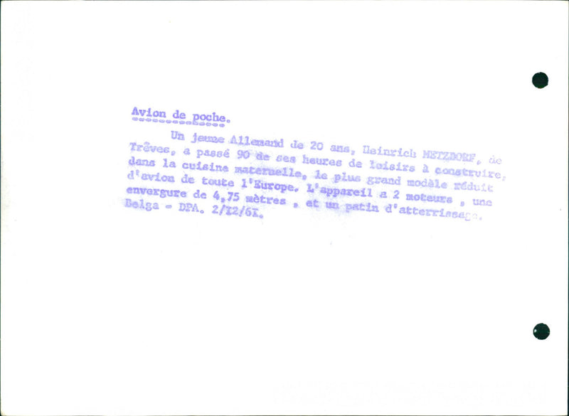 1975 MODEL BUILD MANY EUROPE AZID PATI HOURS LARGEST LANDING ALL KATERELLE GRAND - Vintage Photograph