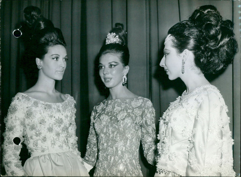 1962 PRESENT MOST OCCASION BRUSSELS GALA MODELS EVENING MASTER SPEC PARIS FRANCE - Vintage Photograph